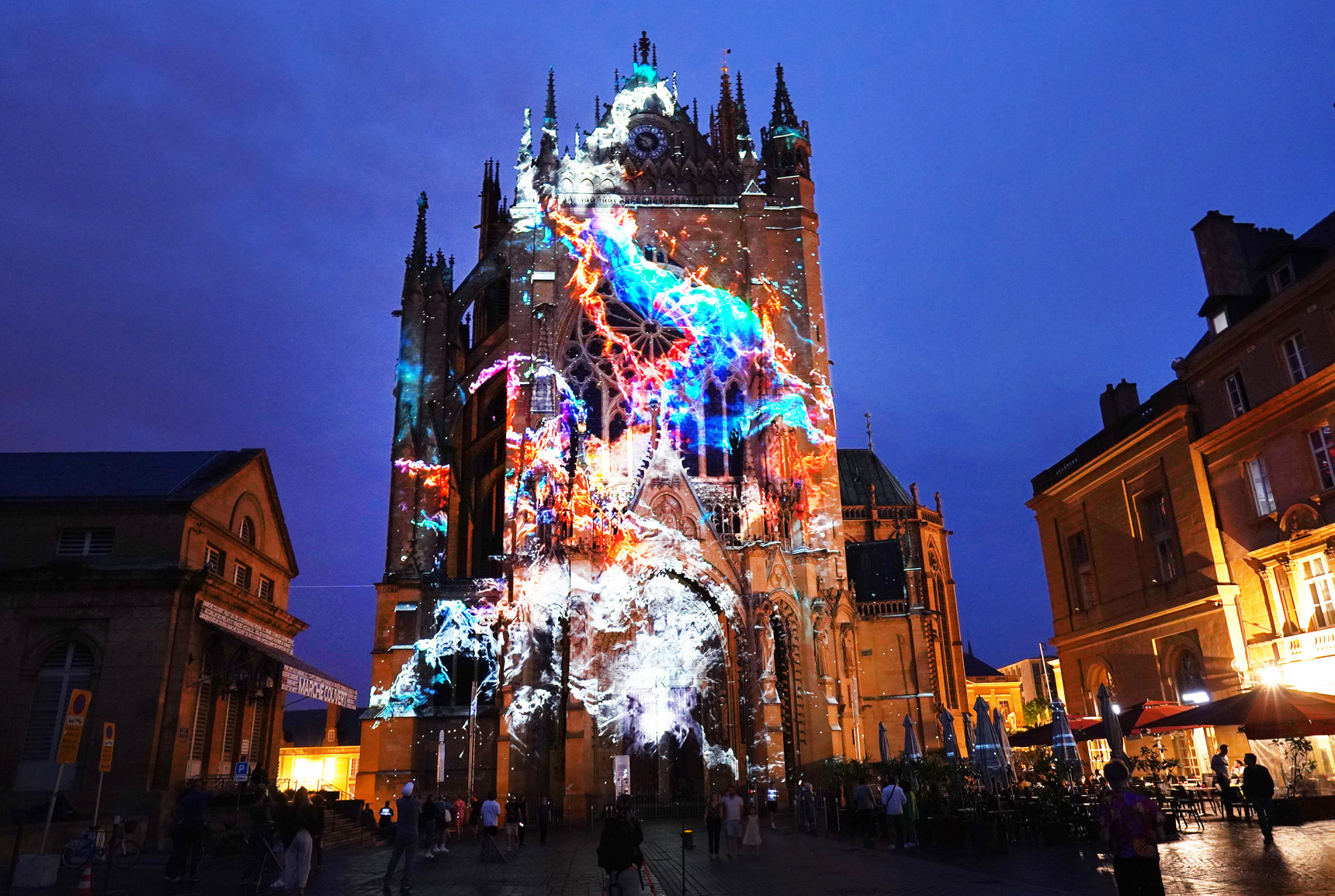 Mapping sur la Cathédrale de Metz